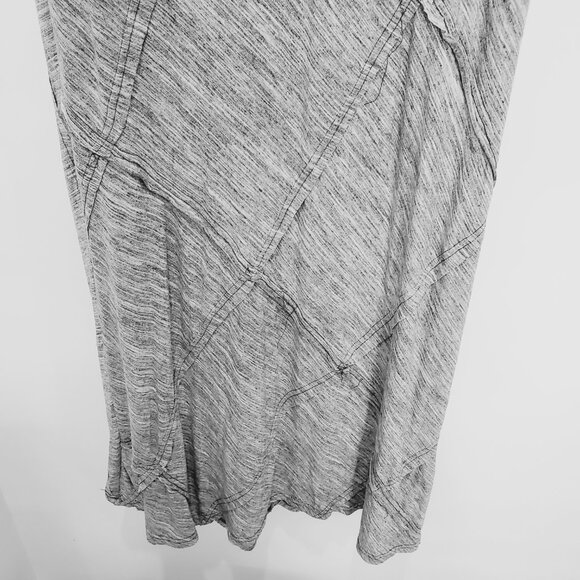 Nine 1 Eight Women's Grey & White Maxi Skirt / Dress with Criss Cross Pattern  L - Picture 3 of 4